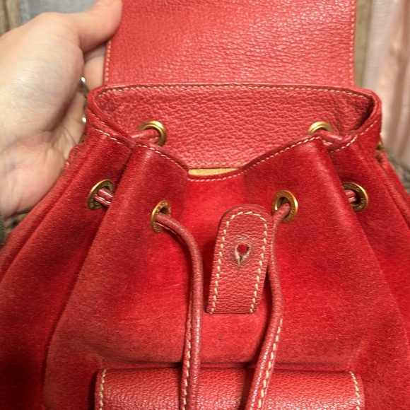 GUCCI bamboo mini backpack red suede leather - Picture 15 of 15